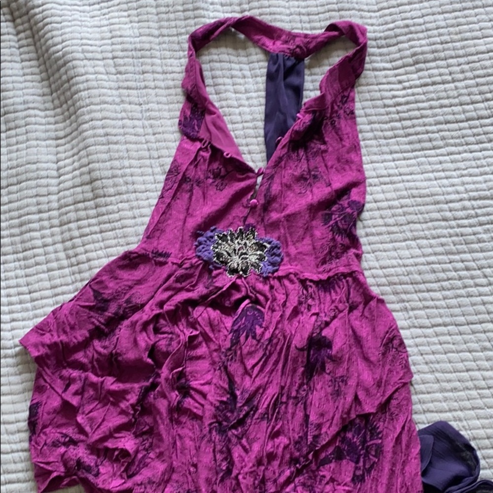 Free People Magenta Halter Size XS